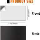 tutata Business Card Magnets, 2" x 3.5", 200 Pack, Strong Flexible Magnetic Tape, Self Adhesive Backings, for Fridge, Photos, Cards, Small Business Supplies