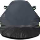 Custom Car Cover Compatible with Porsche 911 996 997 991 992 1998-2025 911 Carrera Targa Turbo, All Weather Waterproof Rain Sun Snow Cover, Outdoor Indoor Car Cover with Windproof Straps