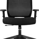 Ergonomic Office Chair Home Mesh Desk Chair with Adjustable Arms - Mid Back Computer Chairs for Adults - Swivel Task Chair Comfortable for Home Office (Black)