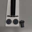 Vacu Vin Original Saver with 4 Vacuum Bottle Stoppers Black Preserver Pump for Red or White Manual Air Remover System Airtight Seal Keep Fresh Longer