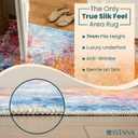 Istana Hallway Runner Rug 2.5x8 - Galaxy Kitchen Rugs Non Slip Washable -Silk's Soft Touch Carpet Runner - Stylish Rugs for Home