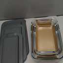 8-Piece Deep Glass Baking Dish Set with Plastic lids,Rectangular Glass Bakeware Set with Lids, Baking Pans for Lasagna, Leftovers, Cooking, Kitchen, Freezer-to-Oven and Dishwasher, Gray