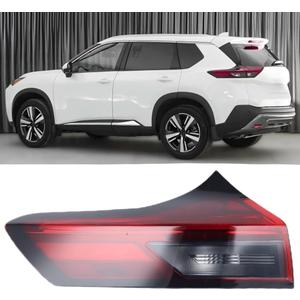 LH LED Outer Tail Light Compatible With 2021-2024 Nissan Rogue rear Tail Lamp Left Driver Side Without turn signal bulb 26555-6RR0A NI2804122