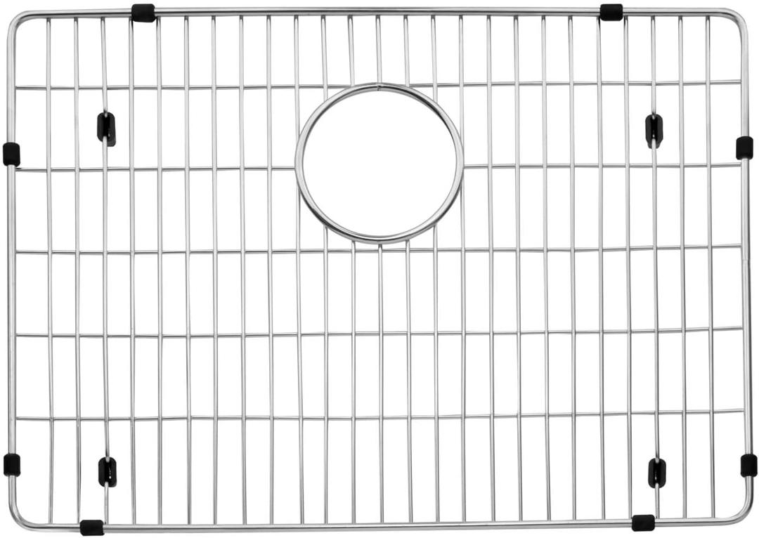 EBG1914 Stainless Steel Sink Protector, 19"x 14" Kitchen Sink Grate Sink Bottom Grid Stainless Steel for Single Sink Bowl, Sink bottom grid