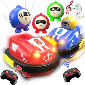 Remote Control Bumper Cars for Kids, RC Ejecting Bumper Car Toys with Light & Music, Mini RC Racer Game Set of 2, Toddler Toy Vehicles, Birthday Gifts for Boys Girls Age 3 4 5 6 7 8 Years Old Remote Control Bumper Cars for Kids, RC Ejecting Bumper Car Toys with Light & Music, Mini RC Racer Game Set of 2, Toddler Toy Vehicles, Birthday Gifts for Boys Girls Age 3 4 5 6 7 8 Years Old