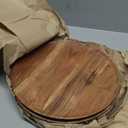 DEVLA Natural Acacia Wooden Charger Plates For Dinner (10x10 inch) Small Round Wood Charger Plates Set of 4 For Kitchen Use, Table Centerpieces | weddings, Parties, Anniversaries, Festival Gifts