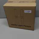 Wall Sconces Set of Two, Modern Bathroom Sconce with Frosted Glass, Hardwired Wall Light Fixtures for Bathroom Living Room Bedroom Hallway (Bulbs Not Included)