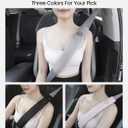 REEVAA 2025 Upgrade Car Seat Belt Cover Pad, Seat Shoulder Strap Pads, Seatbelt Covers for Women Man Adult & Kid, Car Accessories,14.5in, 2 PCS, Grey (Gray)