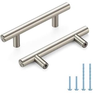 HOME EDIT Brushed Nickel Cabinet Handles 3 Inch Hole Spacing Stainless Steel Drawer Pulls for Cabinets, Dresser, Bathroom 30 Pack