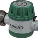 Orbit Mechanical Water Timer - Adjustable Irrigation Shutoff for Lawn & Garden Watering - Battery-Free Clockwork Hose Faucet Timer with Easy Grip Dial & Manual Bypass - 62034