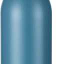 Insulated Water Bottle 24 oz with Dustproof Lid, Carry Handle & Tea Infuser, BPA-Free & Leakproof, Stainless Steel Water Bottles Ideal for Fitness, Hiking, Office & Outdoor Use Navy Blue