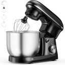 OLIXIS 6.3 Qt Stand Mixer, 10-Speed Tilt-Head Electric Mixer for Baking, Black