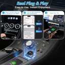 4 in 1 Wireless CarPlay Adapter - 2026 Upgraded Screen Mirroring Adapter for Apple CarPlay & Android Auto & AirPlay & MirrorLink, Screen Mirror Dongle for Car, Plug & Play, Come with Type-C Extension