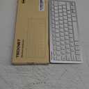TECKNET 2.4G Wireless Keyboard, Ultra Slim Compact Computer Keyboard with Media Hotkeys, Silent Small USB Keyboard for Laptop PC Desktop Smart TV Notebook Chromebook-Silver