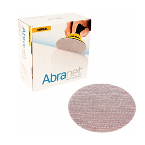 Mirka Abranet Sanding Mesh Discs - 180 Grit - 5 Inch Hook and Loop Sanding Discs - Mesh Sandpaper for Dust-Free Sanding for Wood, Metal, Automotive, and Furniture Finishing - 50 Pcs