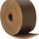 Jack&Chris 72.5 Inches Long Leather Straps for Crafts, 1.5 Inch Wide Leather Strips, Full Grain Leathers for Handmade Arts & Craft Projects, Ropes, Stamps, Dark Brown