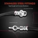 A-Premium Front Driver or Passenger Brake Hydraulic Hose Compatible with Select Lexus Models - GS200t 2016-2017, GS350 2013-2017, GS450h 2013-2016, RC200t 2017, RC350 2015-2017 - Replace# 9094702G56