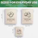 Vegetable Storage Bags Set of 3, 11.8" x 15.7", 11.8" x 15.7", 7.9" x 9.8"