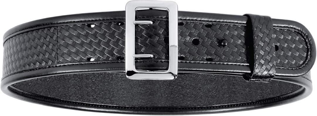 Bianchi 7960 Sam Browne Duty Belt - 2.25'', 28 - Plain - Chrome Snap (1016966)