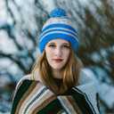 Vintage Classic Skull Cap Beanie Hat Cuffed Winter Hat Knit Comes with Warm Gloves Gifts for Men Women Fans (Medium-Large)