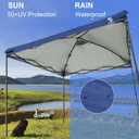 2PCS 10x10 Pop Up Canopy Replacement Top Cover with Air Vent for Straight Leg Canopy Tent, Waterproof for Outdoor Garden Patio Camping Sun Shade(Top Only) (Dark Blue)