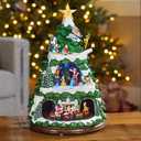 MOMENTS IN TIME Disney Licensed Animated Christmas Tree 17.8 Tabletop Holiday Decor with LED Lights 8 Classic Songs Power Adapter Mickey Minnie & Friends Disney Licensed Collectible