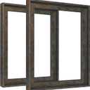 0.9" Deep Rustic Blue Gold Floating Frame for 16x20 Canvas Paintings