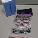 NORPERWIS 5 Pairs Reading Glasses - Standard Fit Spring Hinge Readers Glasses for Men and Women (Black Purple Red Blue Brown, 4.50)