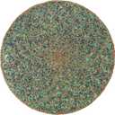 CLEENTABLE Farmhouse Beaded Placemats 13" Round - Decorative Glitz Christmas Beaded Charger Hand Made by Skilled Artisans - A Beautiful Complement to Your Dinner Table Dcor (Green Gold)