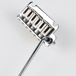 Electric Guitar Bridge Chrome 2-Point Tremolo Bridge 10.5mm with Brass Block and Zinc Alloy Saddles Electric Guitar Parts for 6 String Start Stratocaster