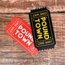 2PC Pound Town Ticket Poundtown Raffle Tickets Roll Sign Romantic Relationship Wedding Anniversary Dates Valentines Day Funny Gifts for Him Her Men Boyfriend Girlfriend Husband Wife Fiance Partner