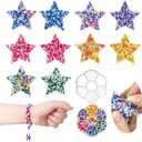 10-Piece Picky Pad, Skin Picking Fidget Toys with DIY Bracelet Picking Pad (Includes Divided Container) Sensory Fidget Pads for Relieving Anxiety & Dermatillomania, Suitable for Kids & Adults