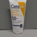 CeraVe 100% Mineral Sunscreen SPF 50 with Zinc Oxide & Titanium Dioxide, Hyaluronic Acid & Ceramides, Oil Free & Non-Greasy, Hydrating Mineral Sunscreen For Body, 5 oz EXP: 03/2028