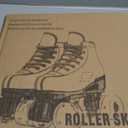 Roller Skates for Women and Men Cowhide High-Top Shoes Classic Double-Row Roller Skate Four-Wheel Roller Skates for Men Girls Unisex (34=US:4, purple flash)