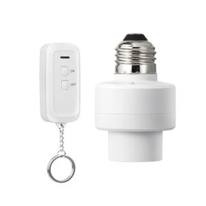 DEWENWILS Remote Control Light Socket, Wireless Remote Control Lamp Bulb Socket with Switch for Pull Chain Light Fixtures, 100FT Range, No Wiring Needed, ETL Listed, (Shorter Version)