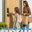 Philips WiFi Smart Door Lock with Handle, Built-in WiFi App Remote Control, Keyless Entry Door Locks for Front Door, Smart Deadbolt Auto Lock, Support Alexa & Google, IP54 Waterproof, Matte Black