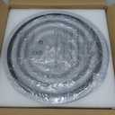 Shine LUEST Modern Ceiling Light, 41.3'' Dimmable LED Black Flush Mount Ceiling Lights with Remote Acrylic Round Ceiling Lamp Fixture for Low Ceiling Bedroom Living Room Dining Room, 108W