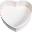 Abaodam Heart Shaped Baby Posing Basket Newborn Photography Prop Wooden Photo Studio Case Lightweight Compact Size 16.38 Inch