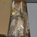 Layhit 4 Pack Large Size Boho Dried Flower Bouquet 15-17 Inch Wedding Handmade Dry Flowers for Vase Crafts DIY Photo Boutonniere for Men Floral Plant for Bridesmaid Gift Birthday Decor(Classic)