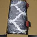 Homemate Heated Blanket Electric Throw - 50x60 Heating Blanket with 10 Fast Heat Levels 8 Hours Auto Off Soft Cozy Flannel Over-Heated Protection ETL Certification Keep Warming in Home (Grey Geometry)