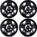 16 Inch Wheel Skins for 2005-2024 Toyota Tacoma Steel Wheels, ABS Plastic Glossy Black Cover Hubcap for 05-24 Tacoma Set of 4
