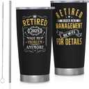 Retirement Gifts For Men 2025, Retirement Tumbler 20oz, Retirements Gifts Coffee Travel Mug For Man, Retirements Gift for male Retired Gift Farewell Cup For Coworker Boss Teacher