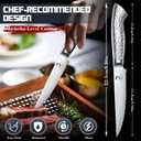 DRAGON RIOT Steak Knives Set of 4 Serrated Edge Steak Knife Set Japanese Stainless Steel Dinner Knife Diswasher Safe Steak Knives with Box