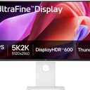 LG 40U990A-W 40-inch Ultrafine 5K2K WUHD (5120 x 2160) Nano IPS Curved Monitor, Thunderbolt 5, DisplayHDR 600, Built-in Power, Speaker, 120Hz, HDMI 2.1, DP 2.1, USB C, Tilt/Height/Swivel Stand, White