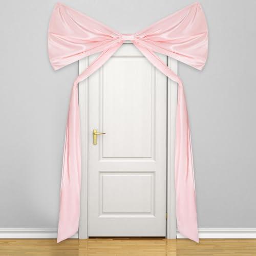 Knitgrip 78.7 x 39.4 Inch Coquette Large Satin Bow Giant Bow Decorations for Arch Wall Door Fireplace for Coquette Party Baby Shower Birthday Wedding Bridal Bachelorette Supplies