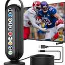 2025 TV Antenna for Local Channels tv Antenna Outdoor 999+ Miles Long Range Indoor/Outdoor tv Antenna for Smart 16.5ft Cable HD Antenna Supports 4K 8K1080p