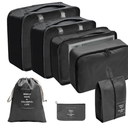 JRINTL Packing Cubes - 7 Set Packing Cubes Luggage Travel packing Organizers for Travel Accessories (B-Black)