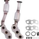 Front Catalytic Converter Kit Compatible with 2016-2017 IS300 RC300 & 2006-2015 GS300 IS250 & 2007-2015 GS350 & 2015-2017 RC350 2.5L 3.5L Engine, OE Replacement # 674640 674641