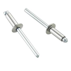 250pcs 3/16" x1/2" Stainless Blind Rivets,Pop Rivets,304 Stainless Steel Grip and Steel Mandrel, 4.8 x 12mm