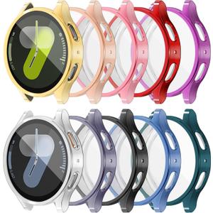 RICHONE [10Pack] 44mm for Samsung Galaxy Watch 7 44mm Screen Protector Case, Soft TPU Protective Bumper Full Protection Face Cover, Galaxy Watch7 44MM Guard Frame Accessories for Women Men (SM-L310)